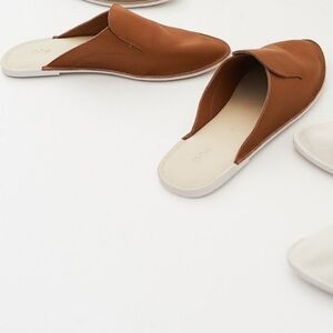 Hobes Brownish Leather Women's Slip-On Shoes